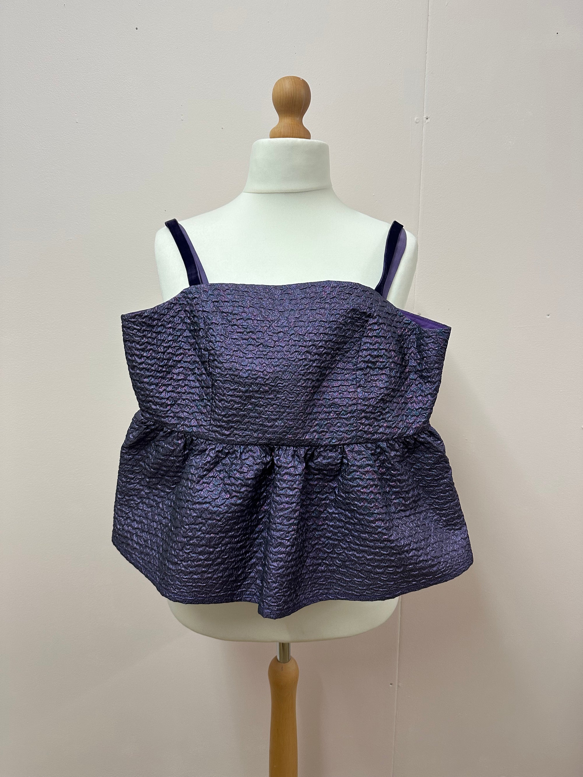 Purple occasion top size XS (6/8)