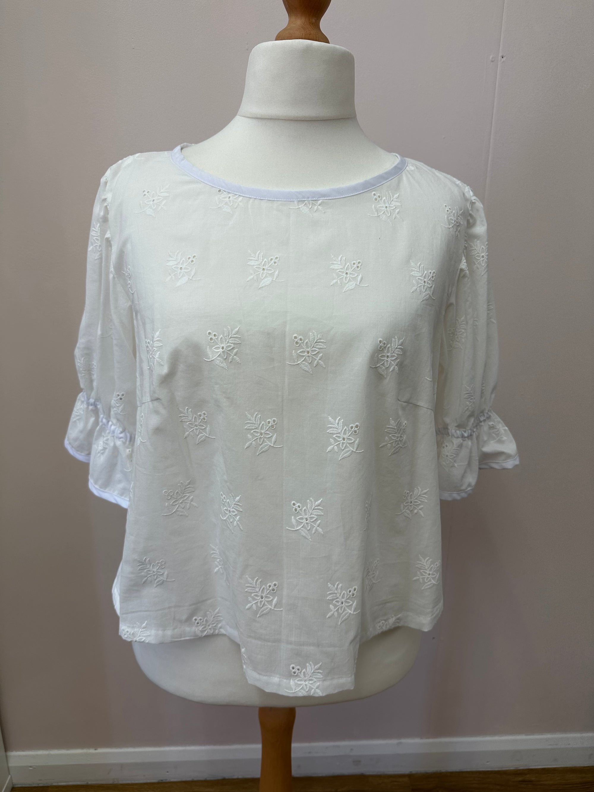 Voile Dream Top Short Sleeve Size L