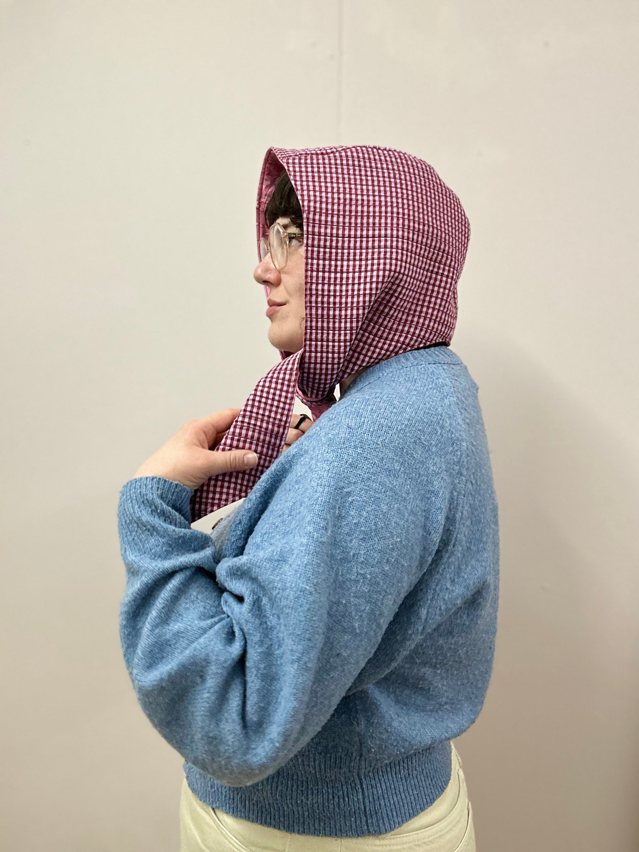 Reversible Quilted Hood - galentines