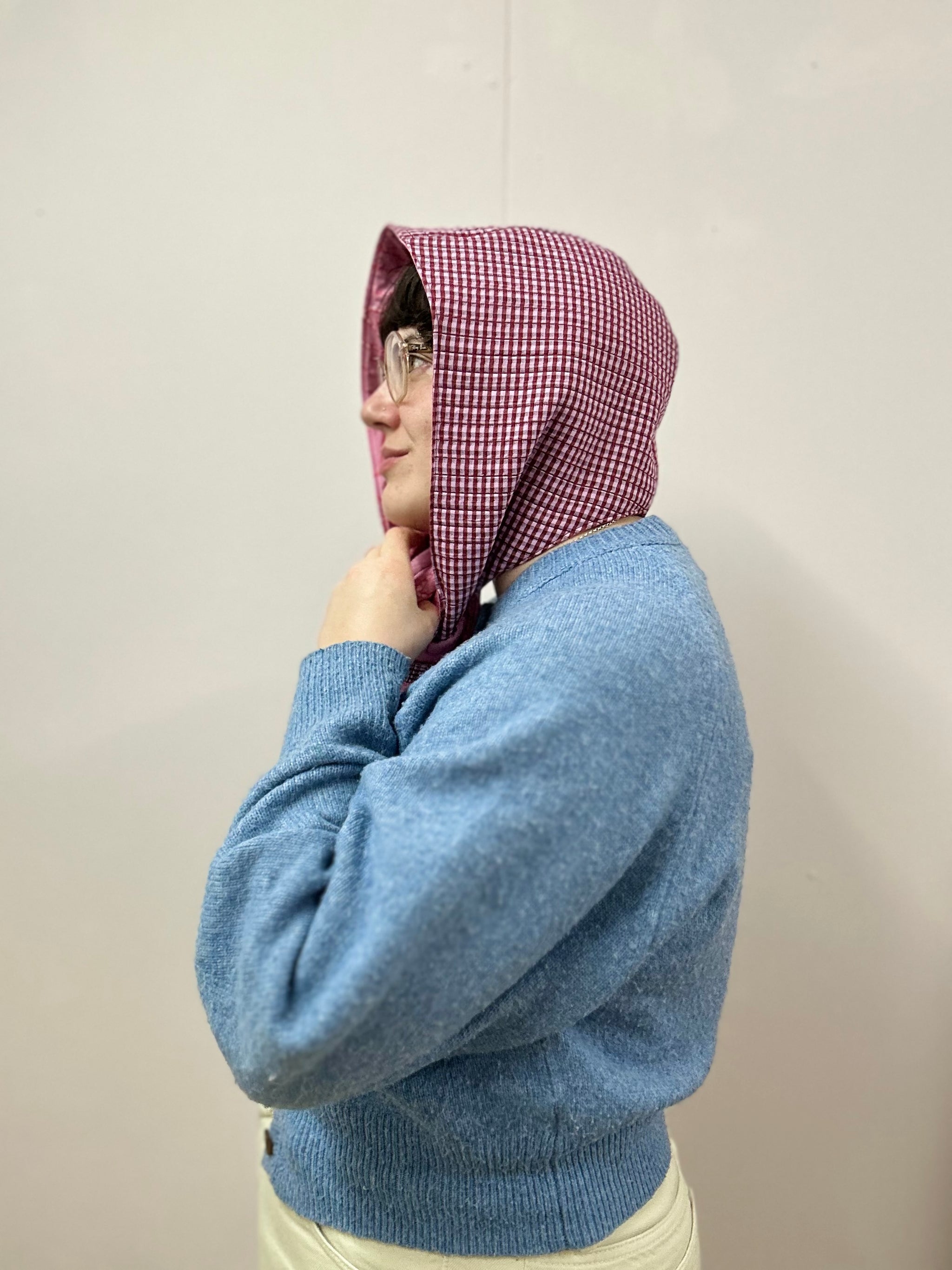 Reversible Quilted Hood - galentines