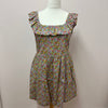Liberty fabric frill dress size L (18/20)