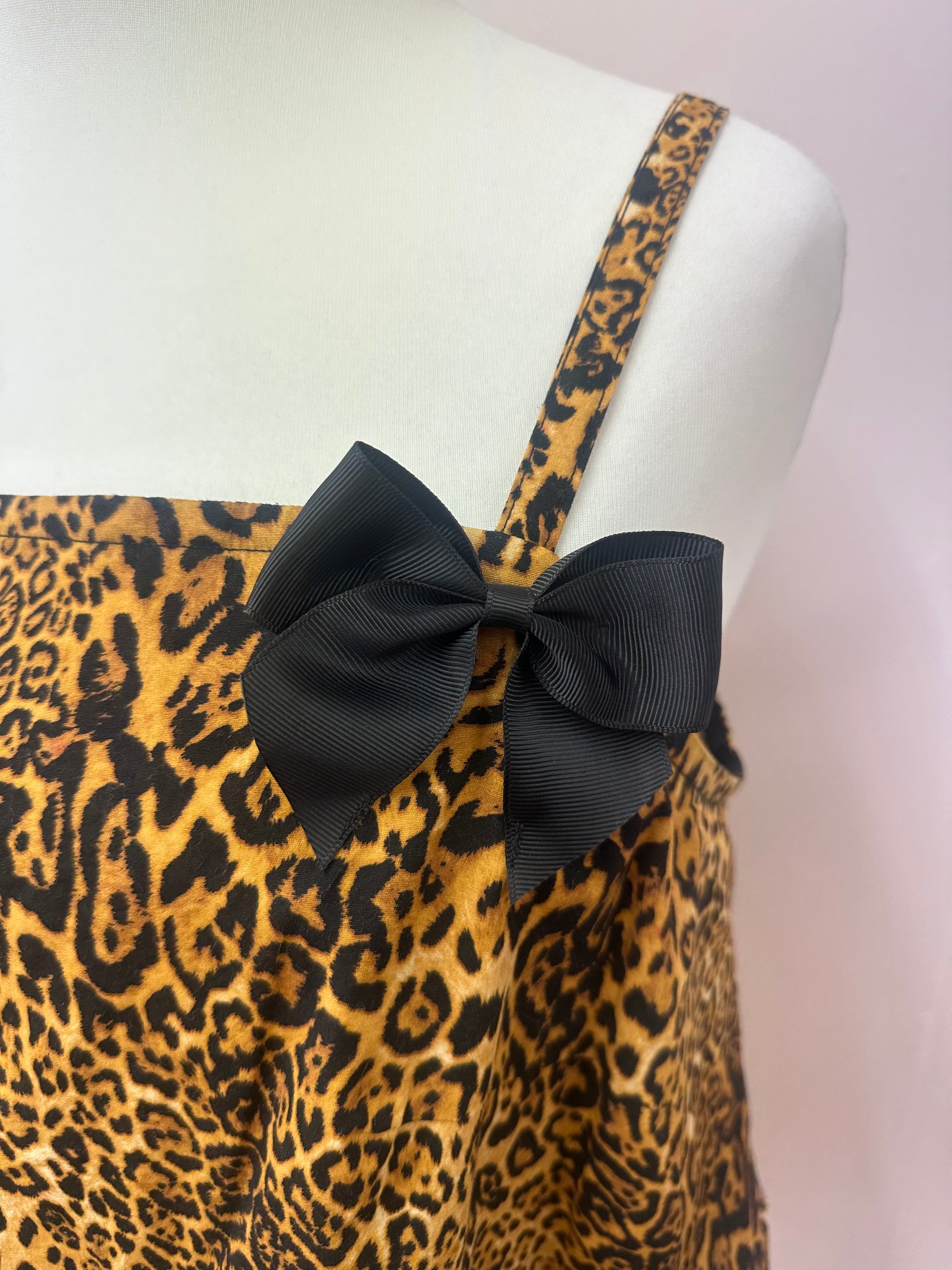 Leopard Bow Cami Size L