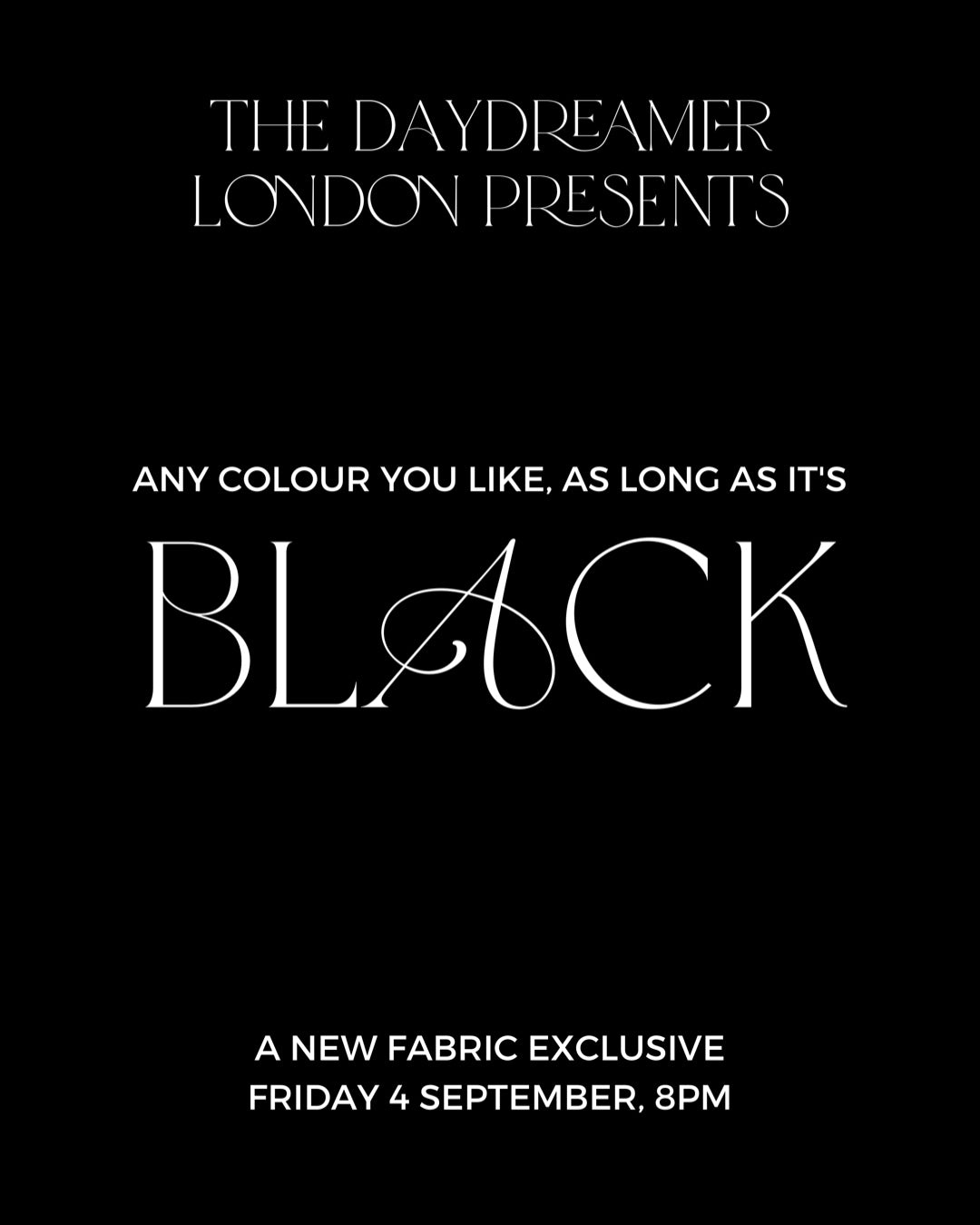 Limited Edition Black Drop