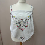 Upcycled tablecloth cami size XL