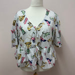 Tie front blouse size L/XL (20/22)