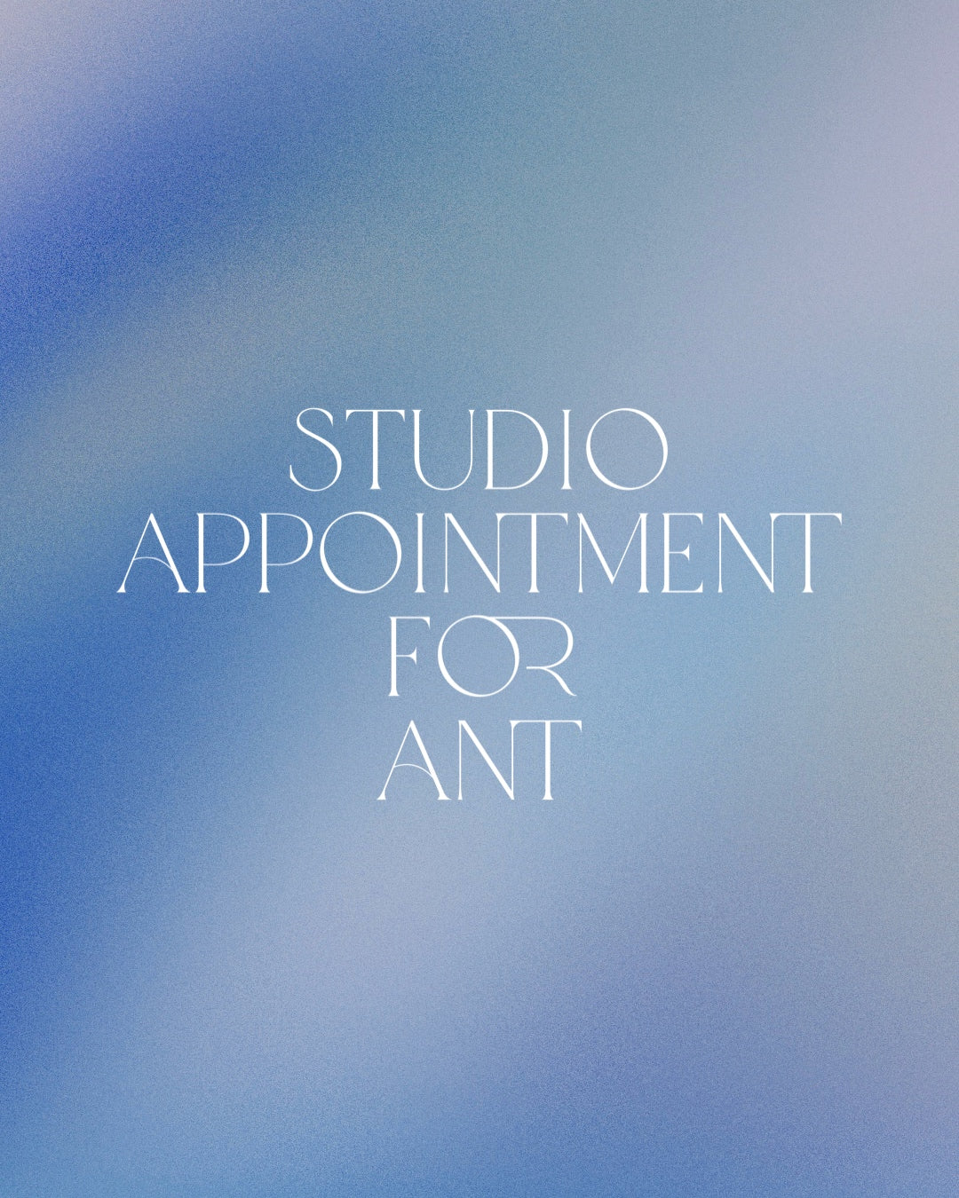 Studio visit for Ant