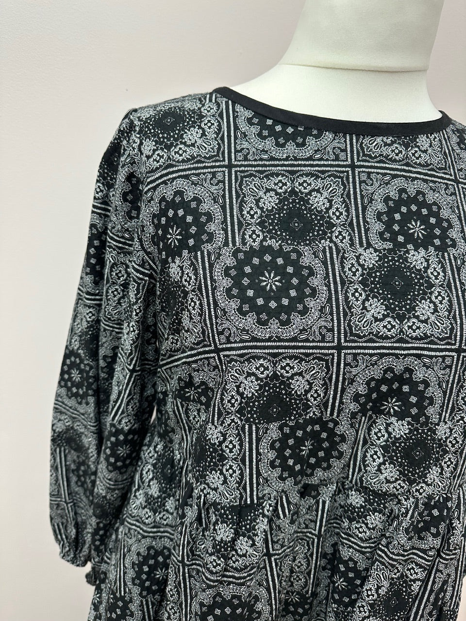 Black Paisley dream dress size S 10/12 (ready to ship)