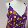 Purple groovy cami dress size L (20)