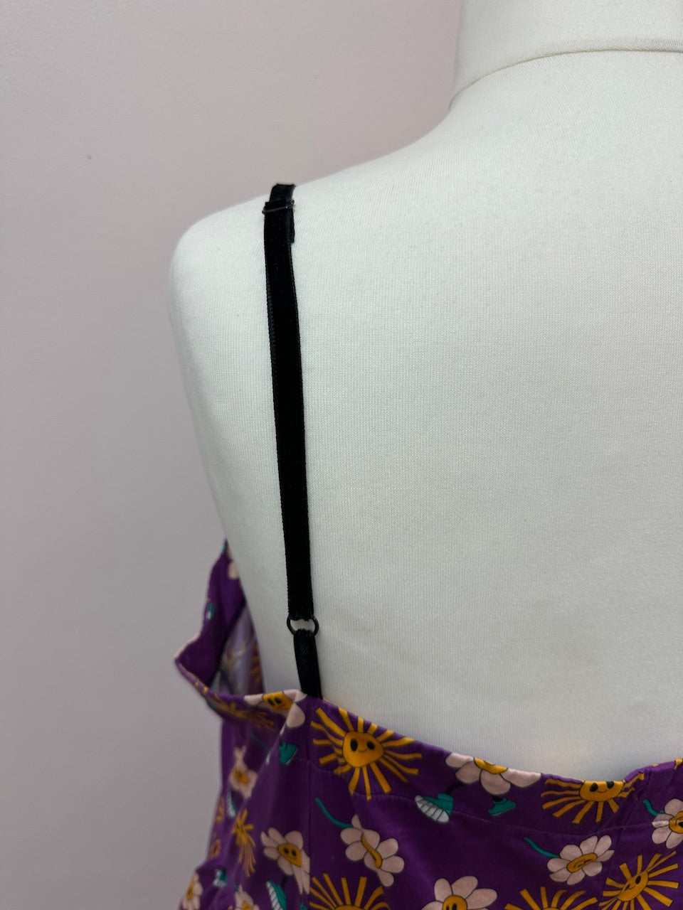Purple groovy cami dress size L (20)