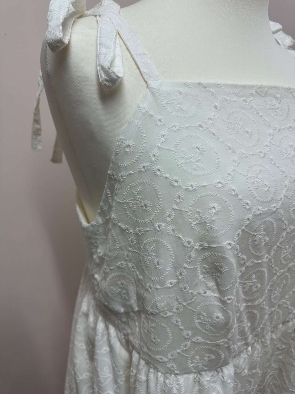 Broderie cami dress size L (18/20)