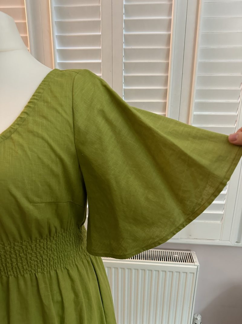 Garden Dress Green Linen Size M *Ready To Ship* - Image 3