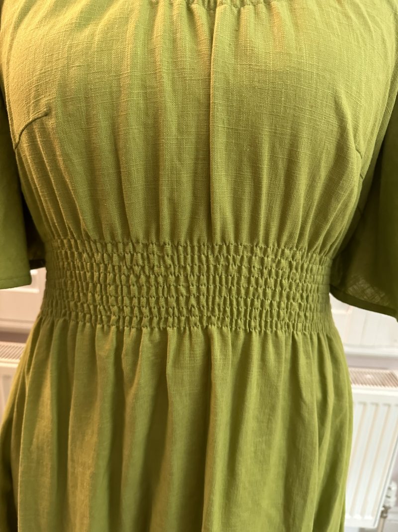 Garden Dress Green Linen Size M *Ready To Ship* - Image 4