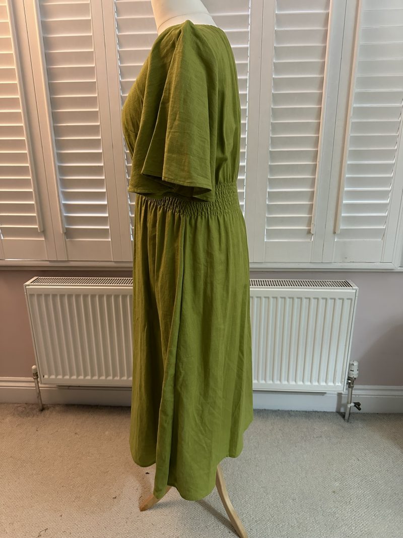 Garden Dress Green Linen Size M *Ready To Ship* - Image 8