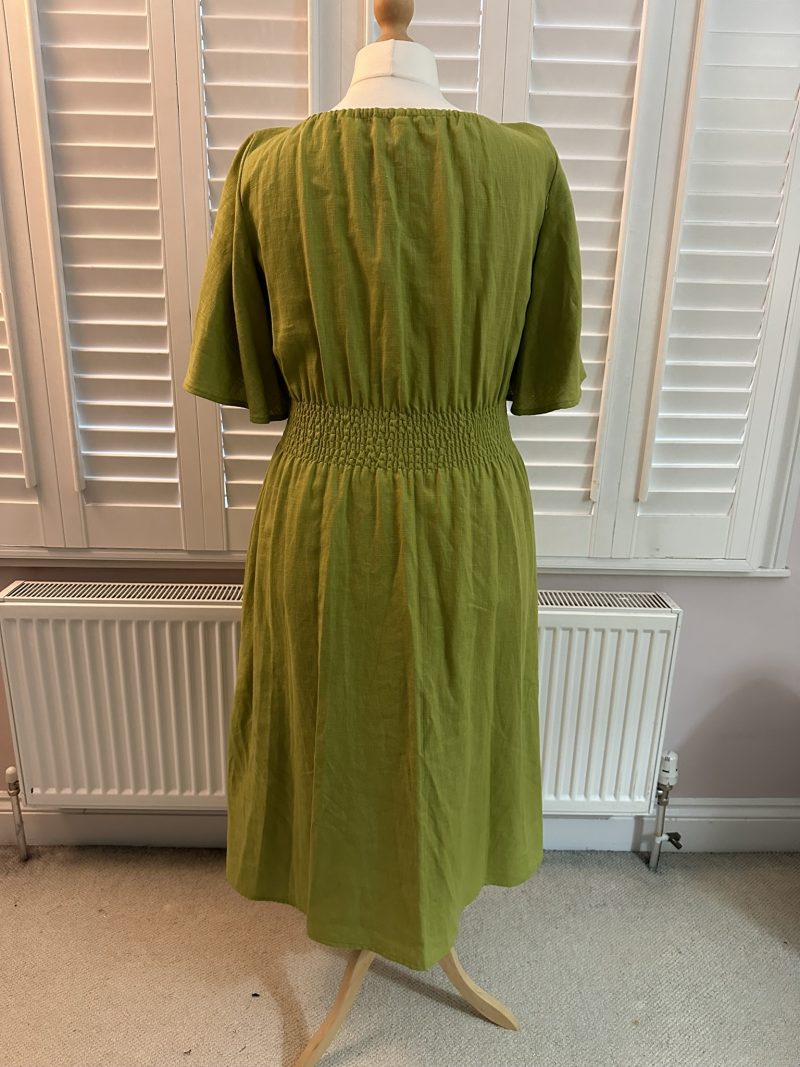 Garden Dress Green Linen Size M *Ready To Ship* - Image 9